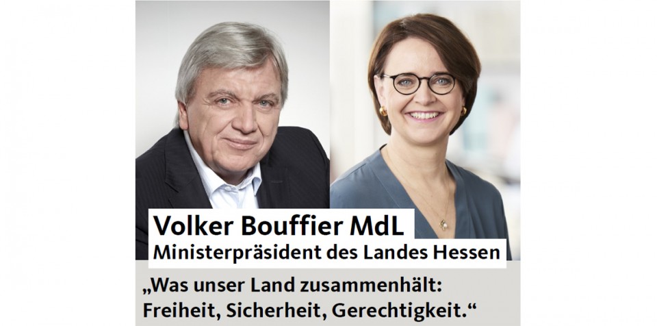 Volker Bouffier MdL, Ministerpräsident des Landes Hessen